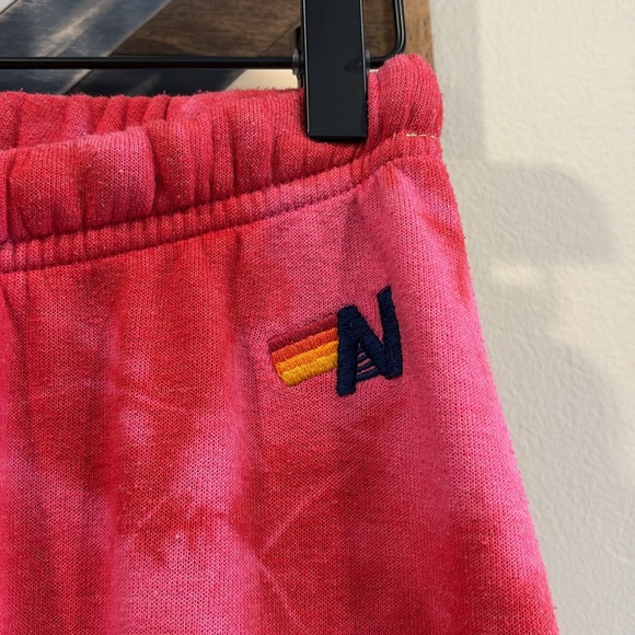 Aviator Nation Hand Dyed Sweatpants Crystal Red Tie Dye XS - Picture 3 of 7